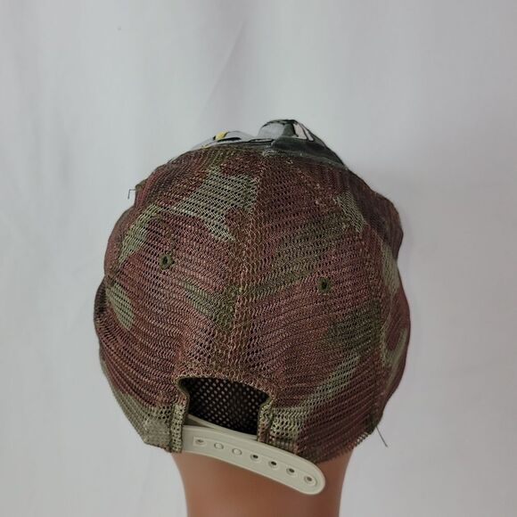 Vintage Ed Hardy Snap Back Trucker Hat Cap Bedazzled Embroidered Dragon main image 6
